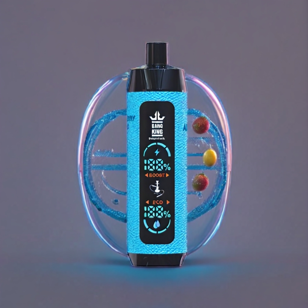 Bang King Shisha 25000 Puffs Australia Wholesale – 30ml E-Liquid, 650mAh Battery, Type-C Charging (Blue Raspberry Lemonda)