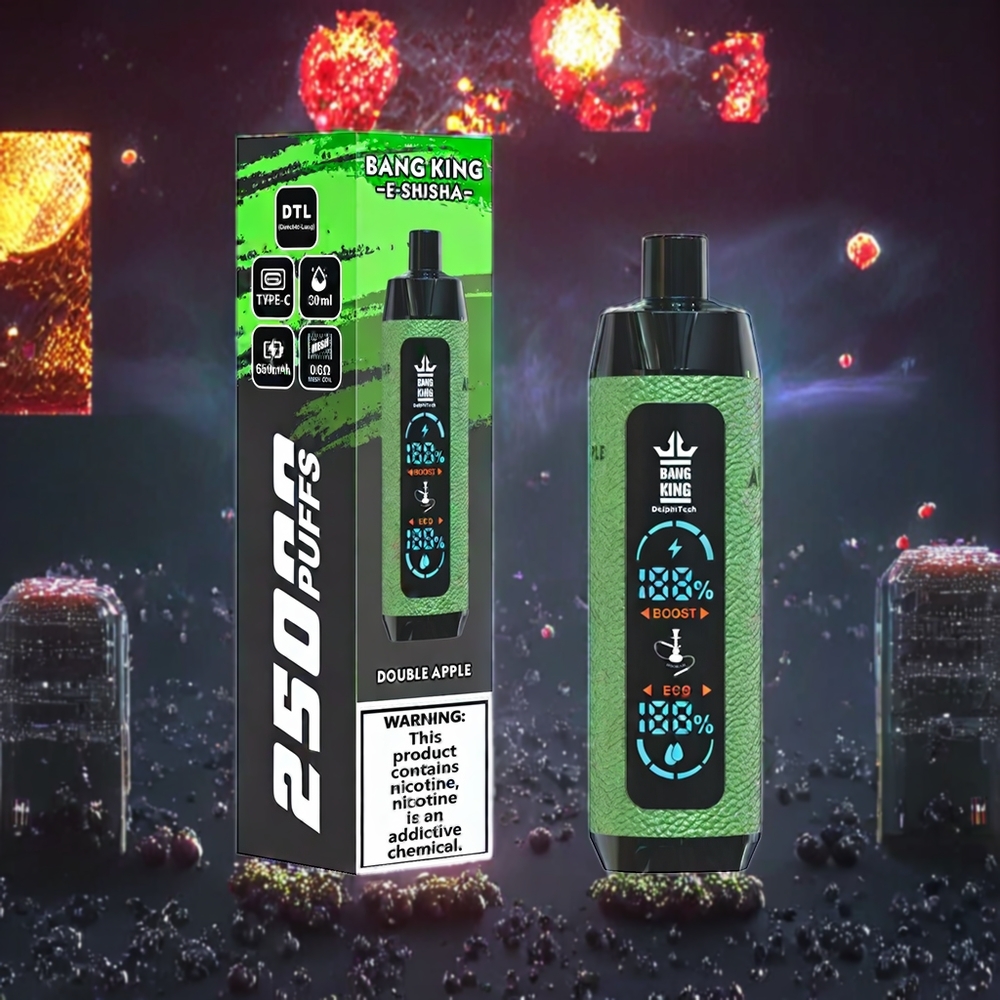Bang King Shisha 25000 Puffs Disposable Vape – 30ml E-Liquid, 650mAh Battery, Mesh Coil, Type-C Charging (Australia Wholesale)