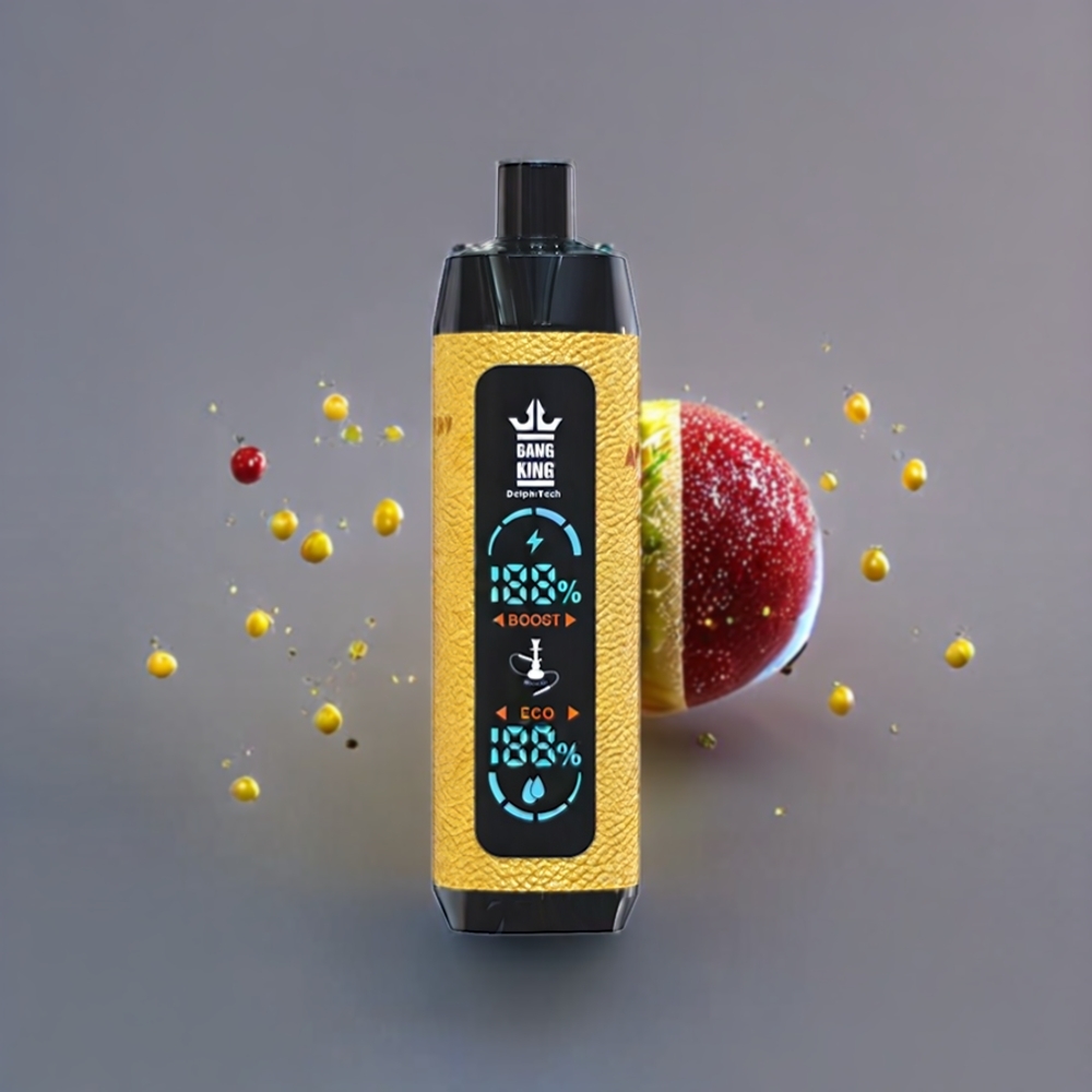Bang King Shisha 25000 Puffs Disposable Vape – 30ml Mesh Coil, Type-C Charging, Australia Wholesale (Lemon Cherry Flavor, 0%-5% Nicotine)