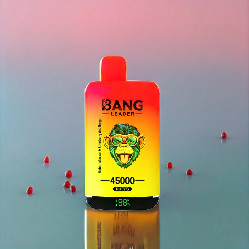 Australia Wholesale – Bang Leader 45000 Puffs Disposable Vape (Dual Flavor, Smart Screen, 0%-5% Nicotine) – Watermelon Ice Strawberry Mango