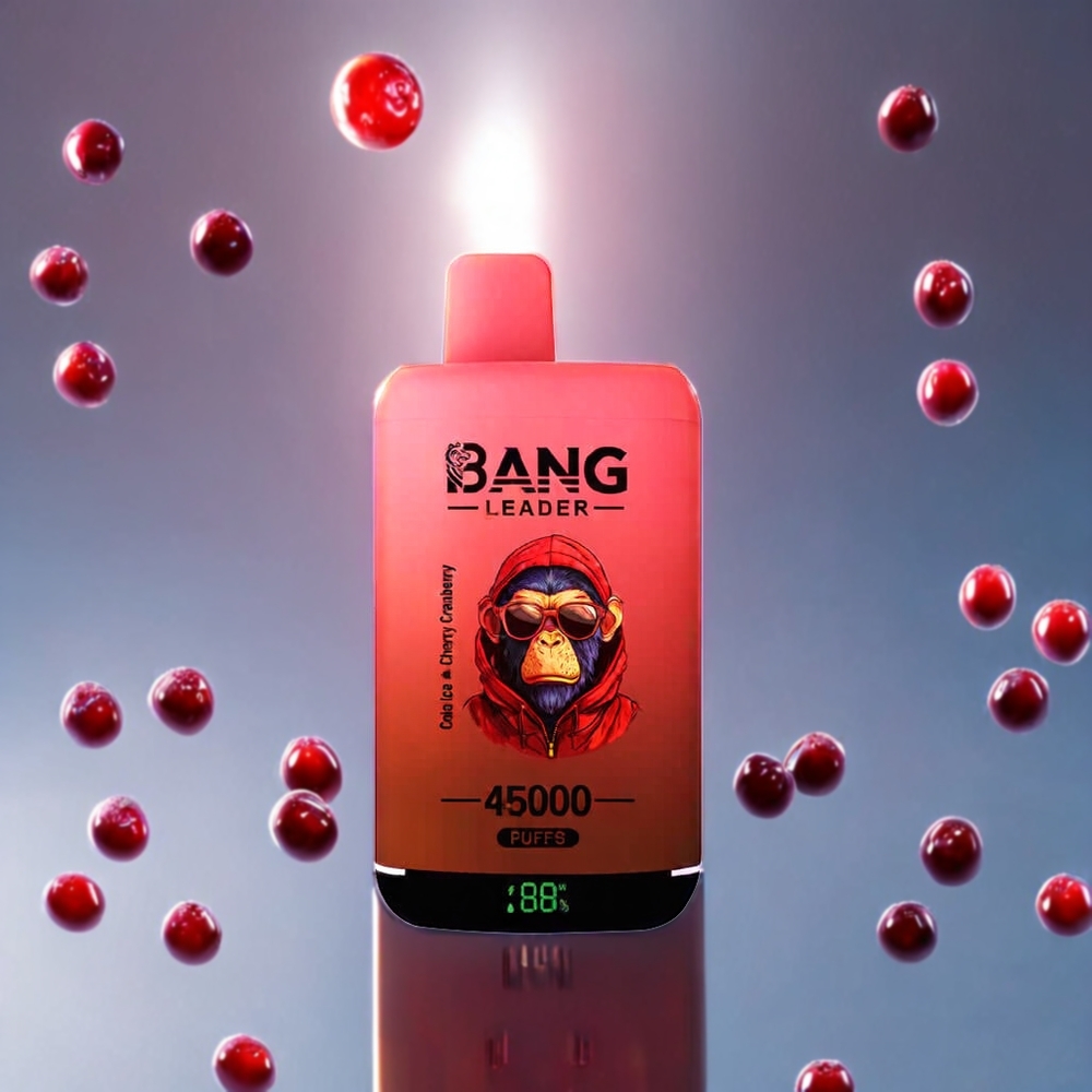 Australia Wholesale Bang Leader 45000 Puffs Dual Flavor Disposable Vape – Cola Ice Cherry Cranberry (0%/2%/3%/5% Nicotine, Smart Screen, Type-C USB)