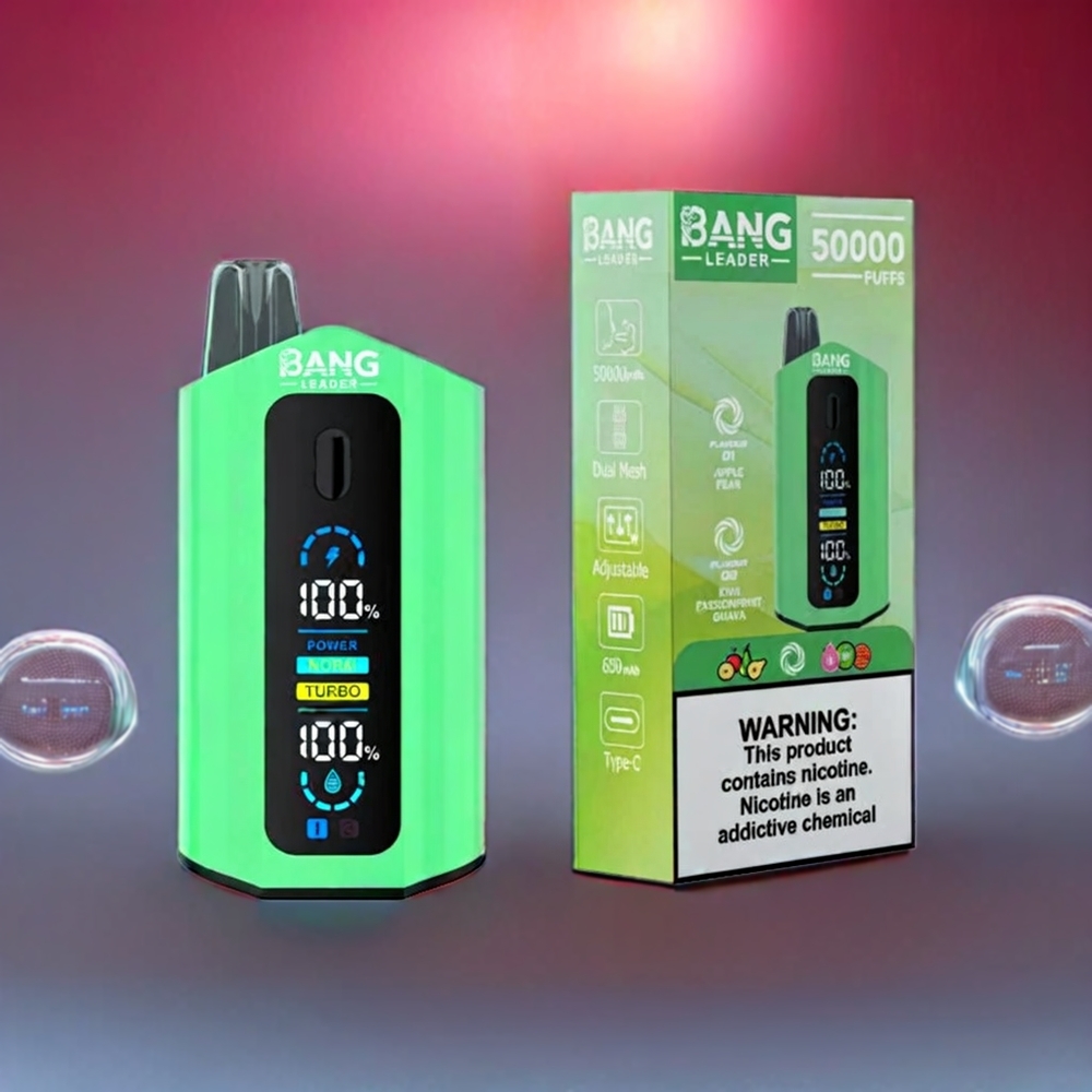 Bang Leader 50000 Puffs Disposable Vape – 36mL E-liquid, 13400mAh Battery, Type-C Charging | Australia Wholesale