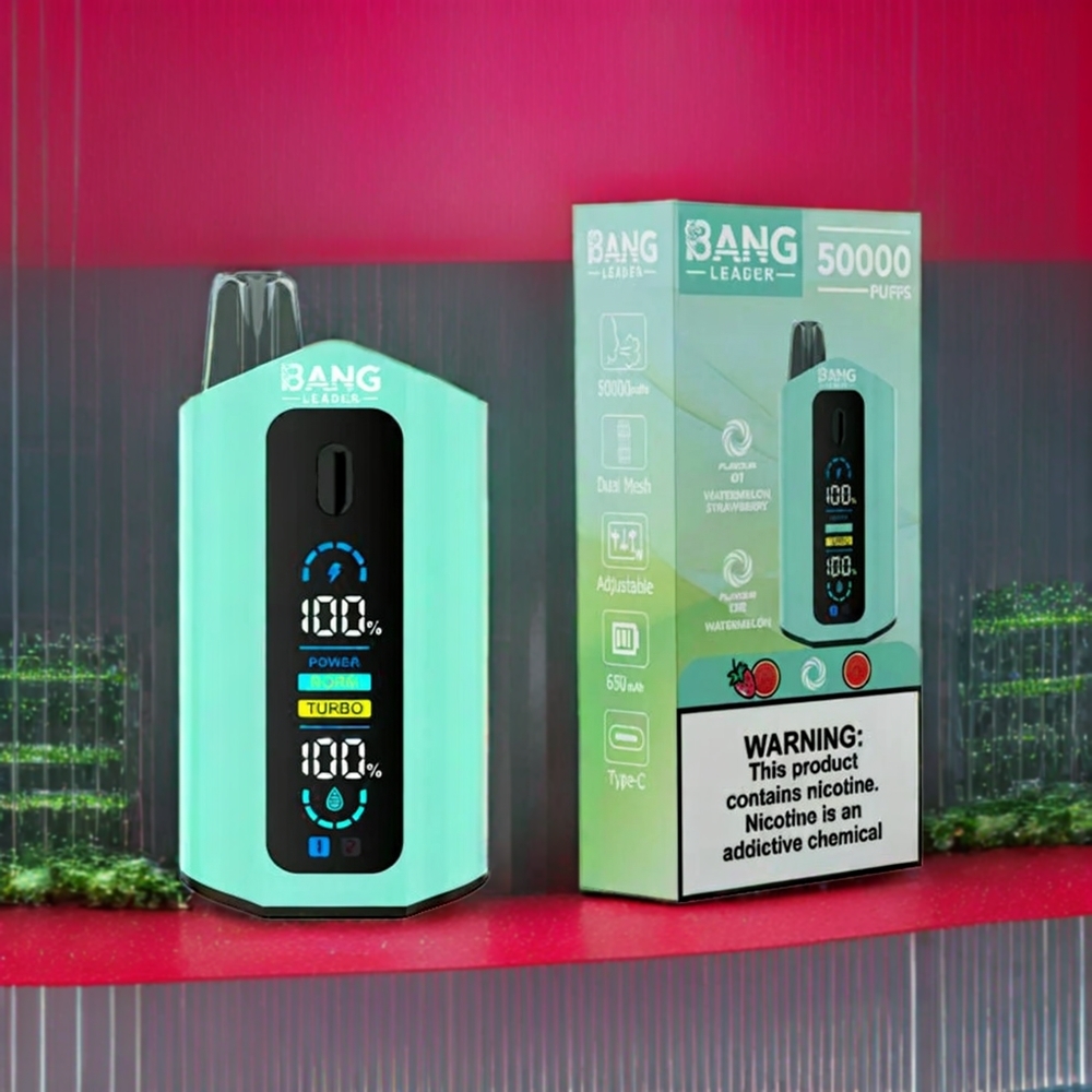 Bang Leader 50000 Puffs Disposable Vape – 36ml E-liquid, 2-in-1 Flavors (Watermelon Strawberry, Watermelon Redbull), Australia Wholesale