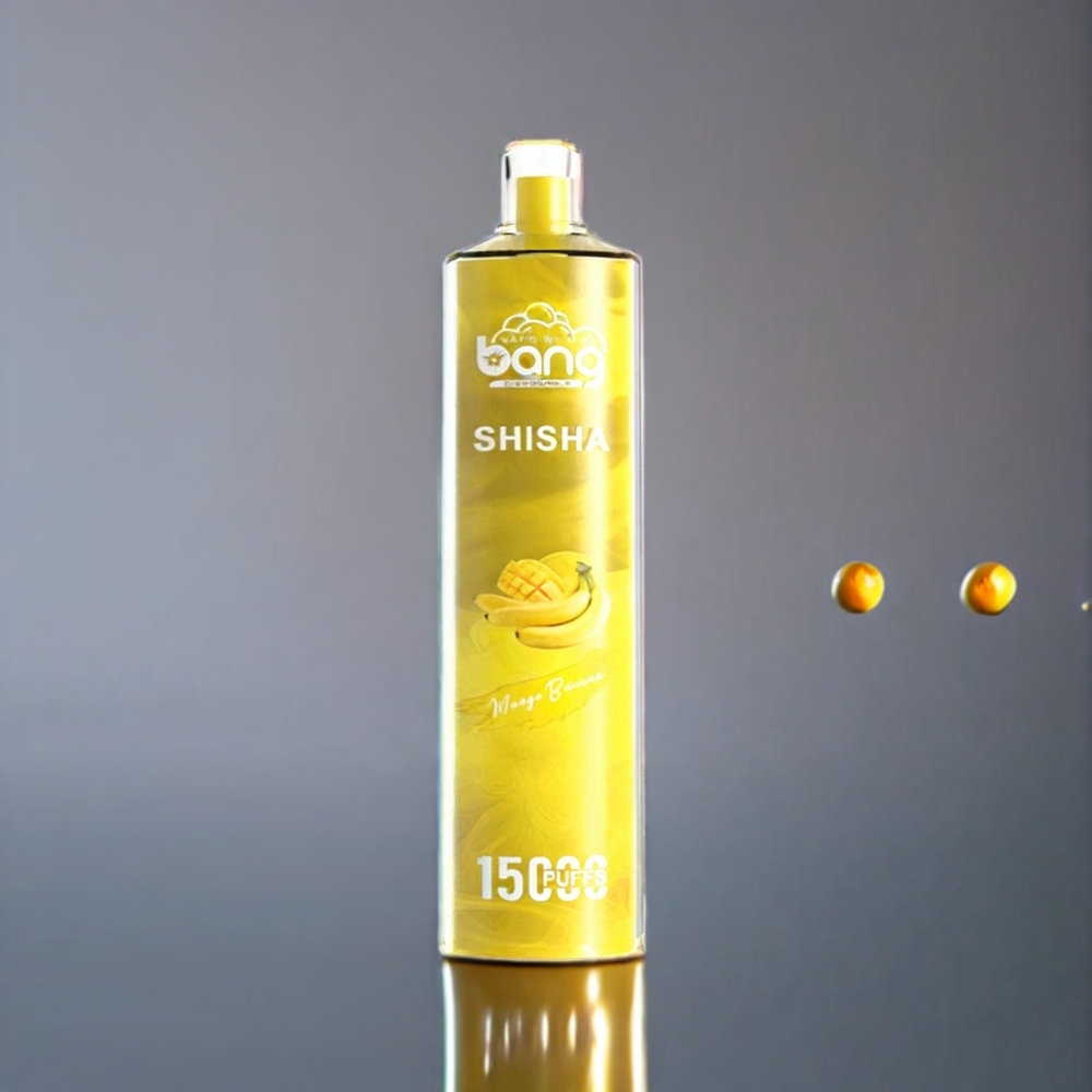 Australia Wholesale Bang Shisha 15000 Puffs Disposable Vape – 23mL E-Liquid, Type-C Charging, 5% Nicotine, Mango Banana Flavor