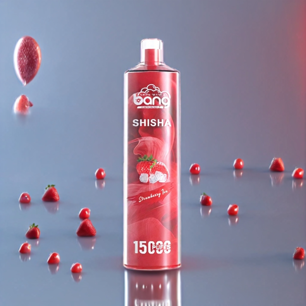 Australia Wholesale Bang Shisha 15000 Puffs Disposable Vape – 23mL E-Liquid, Type-C Charging, 5% Nicotine, Strawberry Ice