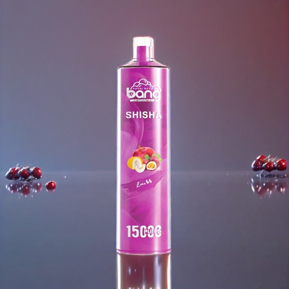 Australia Wholesale Bang Shisha 15000 Puffs Disposable Vape – 23mL E-Liquid, Type-C Charging, 600mAh Battery, DTL Tech (Love 66)