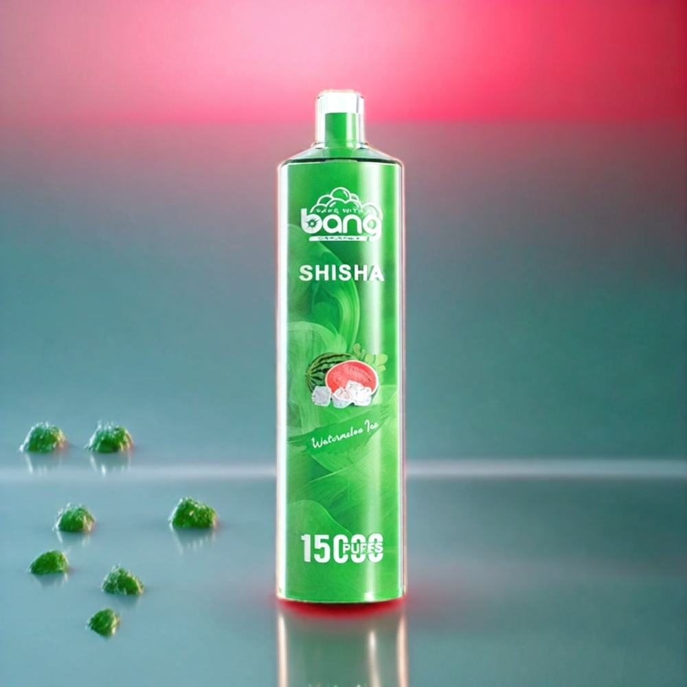 Australia Wholesale – Bang Shisha 15000 Puffs Disposable Vape (23ml E-Liquid, Type-C Charging, 600mAh, DTL Tech) – Watermelon Ice
