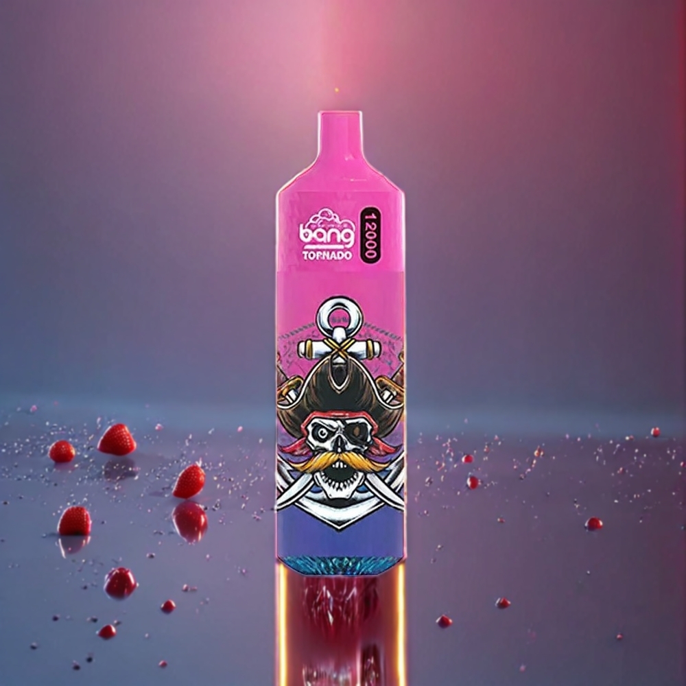 Bang Tornado 12000 Puffs Disposable Vape – 23ml E-Liquid, 650mAh Battery (0%-5% Nicotine, Strawberry Juice) | Australia Wholesale