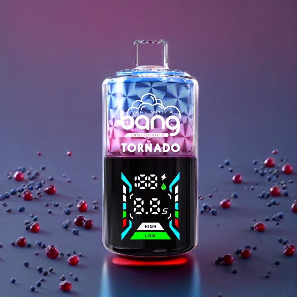 Bang Tornado 40000 Puffs Disposable Vape – 40ml E-liquid, 850mAh Battery | Australia Wholesale (Blueberry Raspberry, 0%-5% Nicotine)