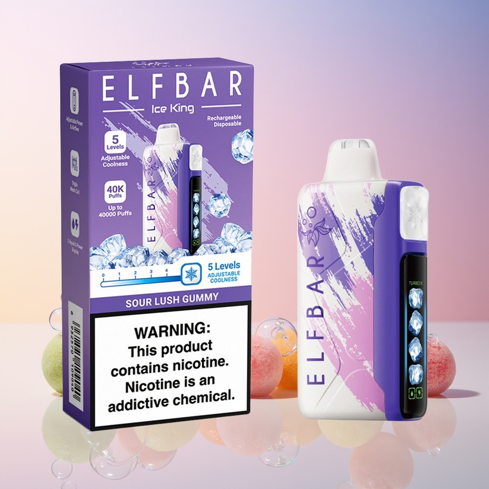 Elf Bar Ice King 40000 Puffs Disposable Vape – 20mL, 5% Nicotine, Rechargeable – Australia Wholesale