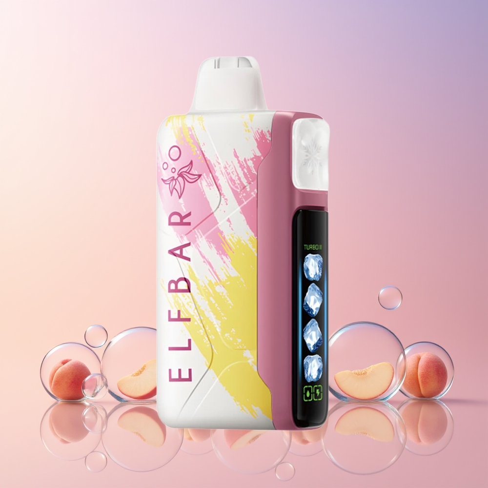 Elf Bar Ice King 40000 Puffs Disposable Vape – 20mL Peach+ (Rechargeable, Adjustable Cooling) | Australia Wholesale