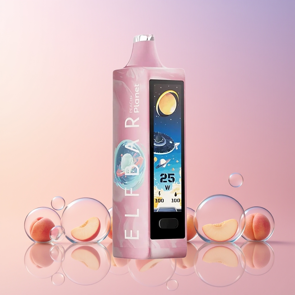 Elf Bar Planet 25000 Puffs Disposable Vape – 50mg Peach+ Mesh Coil, 18mL E-liquid, 800mAh Rechargeable – Australia Wholesale