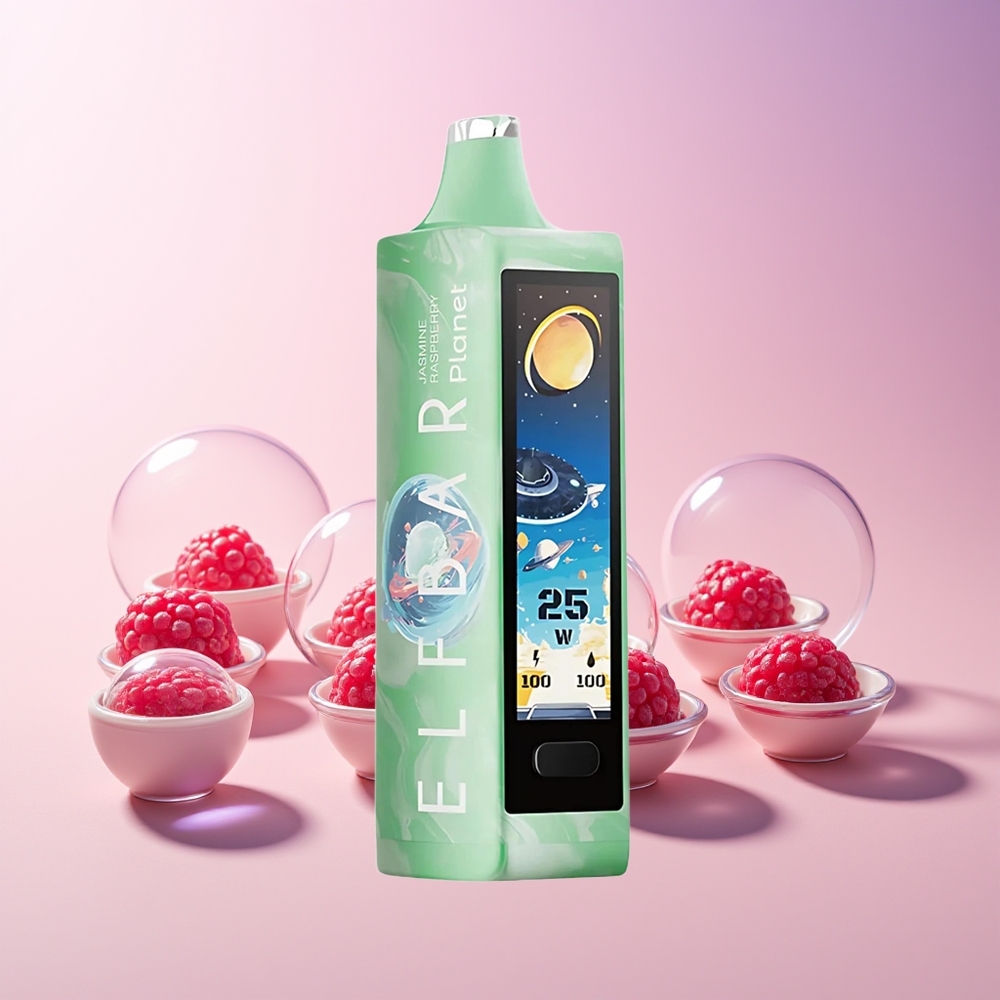 Elf Bar Planet 25000 Puffs Disposable Vape – 5% Nicotine, 18ml E-Liquid, Rechargeable (Australia Wholesale) Jasmine Raspberry