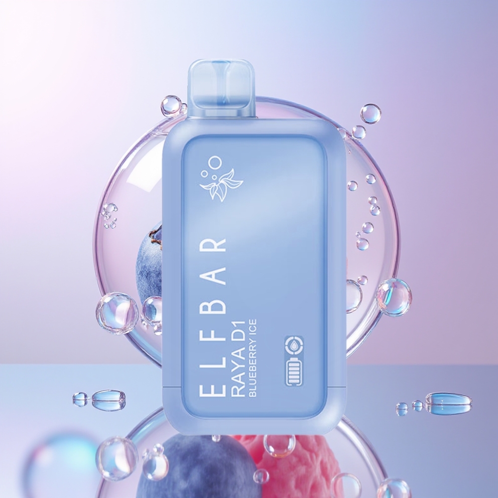 Elf Bar Raya D1 Australia Wholesale 13000 Puffs 18ml 5% Nicotine Disposable Vape Blueberry Ice