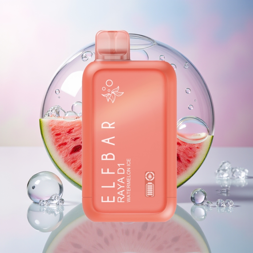 Elf Bar Raya D1 Australia Wholesale 13000 Puffs 18ml 5% Nicotine Disposable Vape Watermelon Ice