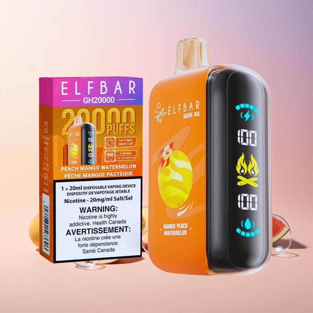 ELF BAR RAYA D3 25000 Puffs Disposable Vape – 23ml Pre-Filled, 5% Nicotine, Type-C Charging (Australia Wholesale)