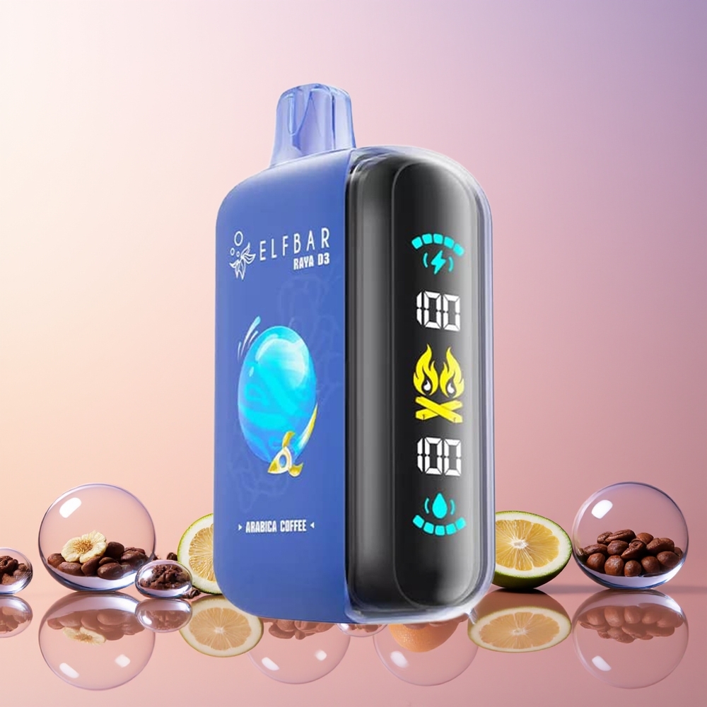 ELF BAR RAYA D3 25,000 Puffs Disposable Vape – 23mL Pre-Filled, 5% Nicotine, Type-C Rechargeable (Australia Wholesale)