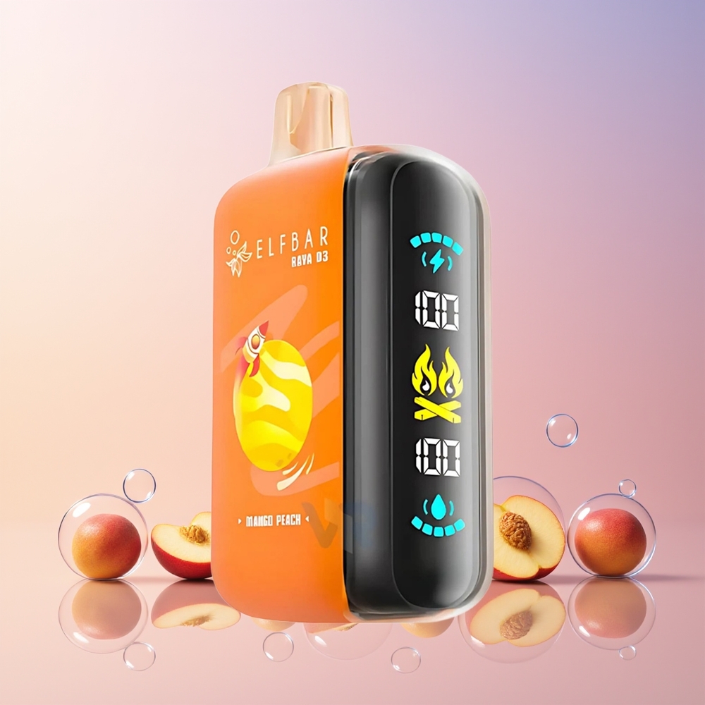 ELF BAR RAYA D3 25,000 Puffs Rechargeable Disposable Vape – 23mL 5% Nicotine, Large Screen, Type-C | Australia Wholesale