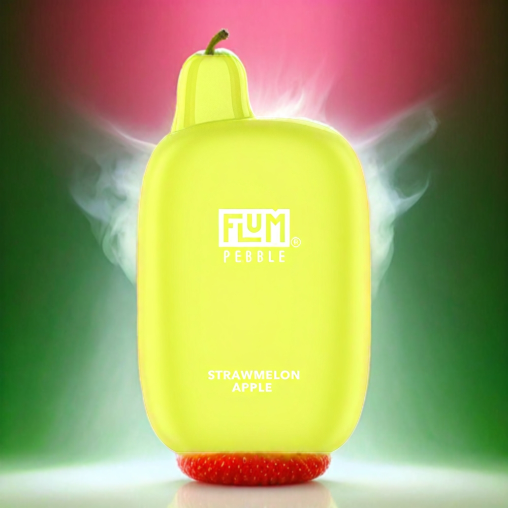 Flum Pebble 6000 Puffs Vape Strawmelon Apple Flum Pebble 6000 Australia Wholesale