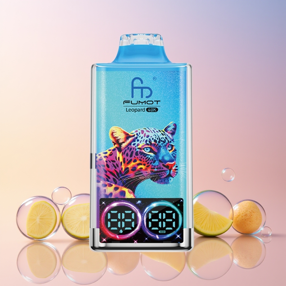 Fumot Leopard 40K Puffs Australia Wholesale – Dual Mesh, 5% Nicotine, Type-C Charging, Peachy Mango Pineapple