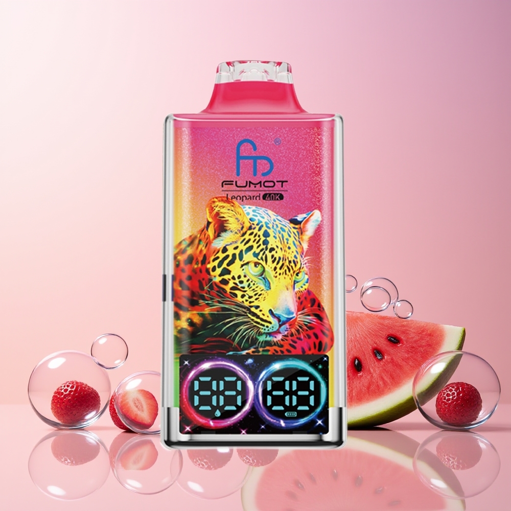 Fumot Leopard 40K Puffs Disposable Vape – 5% Nicotine, 700mAh, Type-C Charging | Australia Wholesale (Strawberry Watermelon)