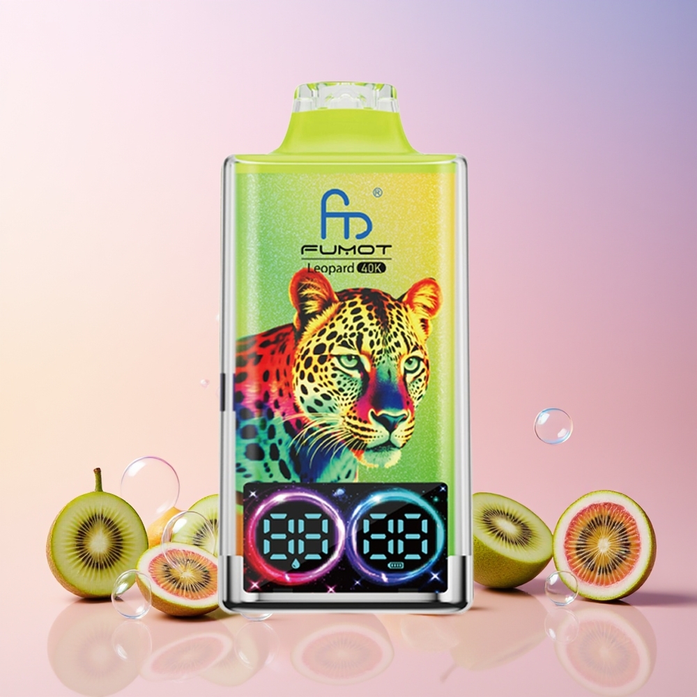 Fumot Leopard 40K Puffs Disposable Vape – 700mAh, Dual Mesh, Type-C Charging (0%-5% Nicotine) | Australia Wholesale | Kiwi Passion Fruit Guava