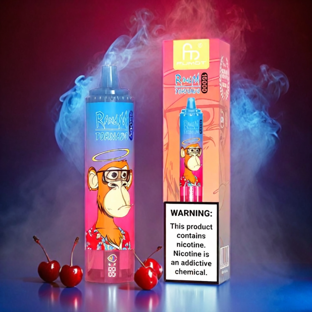 Fumot RandM Tornado 15000 Puffs Vape - Blue Razz Cherry Fumot RandM Tornado 15000 Puffs - Wholesale Australia