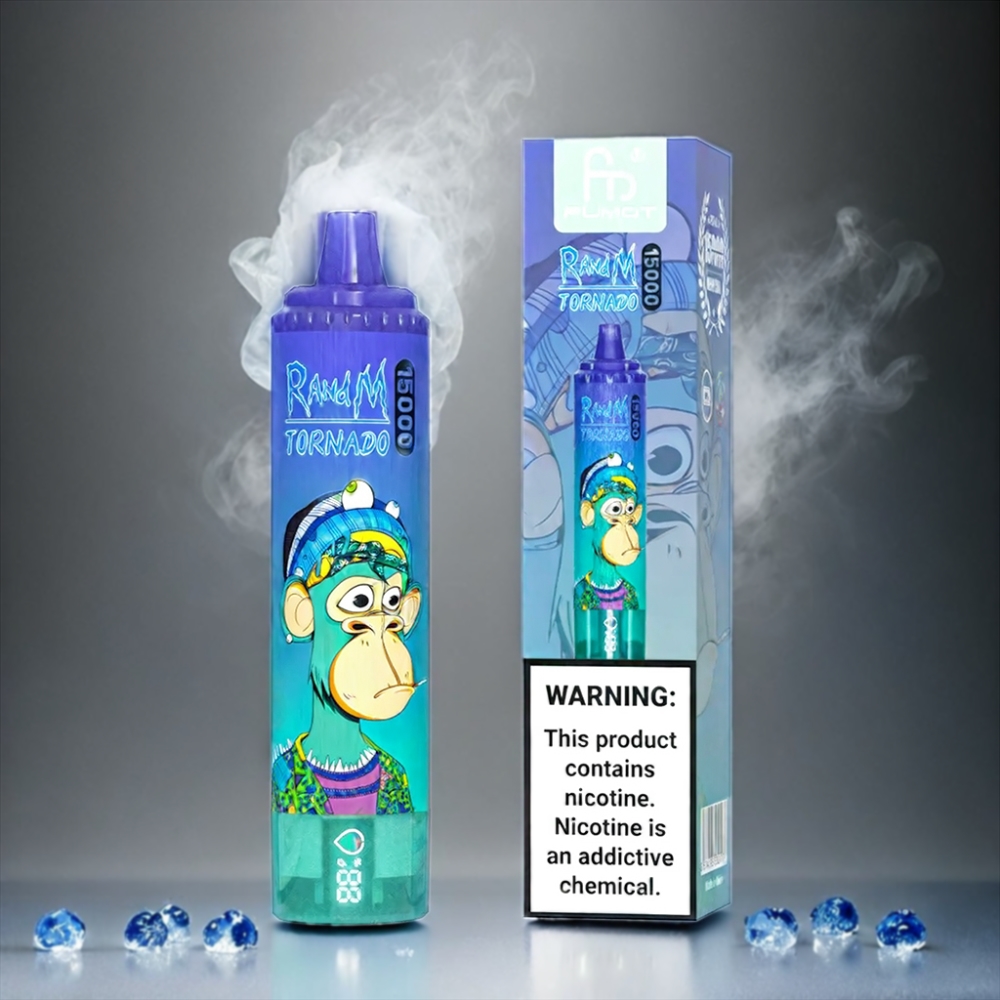 Fumot RandM Tornado 15000 Puffs Vape Blueberry On Ice, Fumot RandM Tornado 15000 Puffs - Australia Wholesale