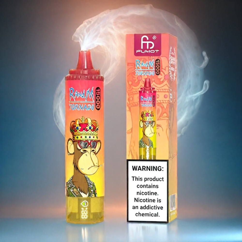 Fumot RandM Tornado 15000 Puffs Vape Peach Ice, Fumot RandM Tornado 15000 Puffs - Australia Wholesale