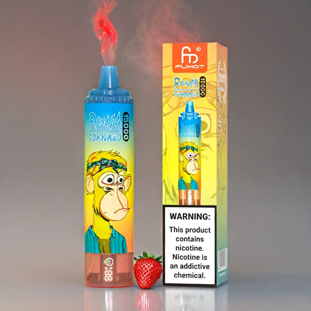 Fumot RandM Tornado 15000 Puffs Vape Strawberry Fumot RandM Tornado 15000 Puffs - Australia Wholesale