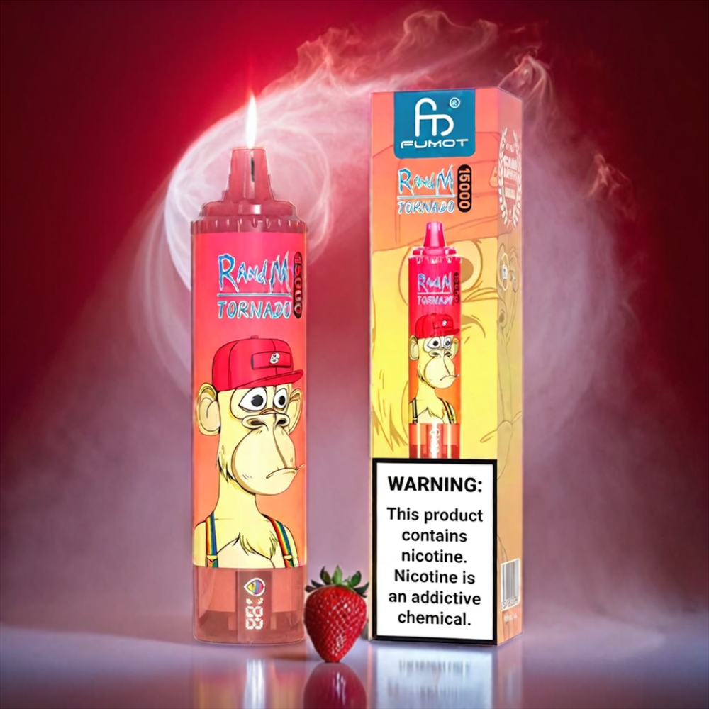 Fumot RandM Tornado 15000 Puffs Vape Strawberry Red Bull Fumot RandM Tornado 15000 Puffs - Australia Wholesale