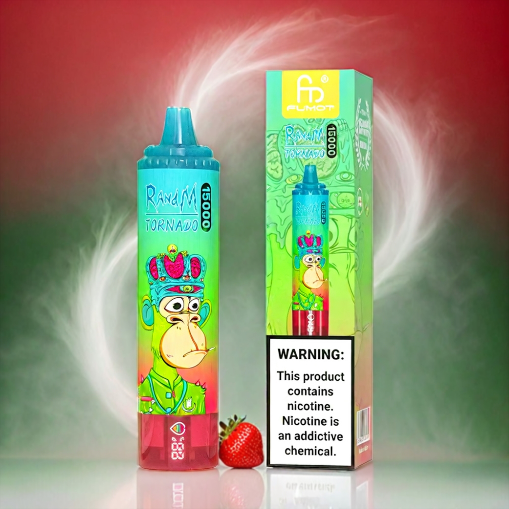 Fumot RandM Tornado 15000 Puffs Vape Strawberry Watermelon Fumot RandM Tornado 15000 Puffs - Australia Wholesale
