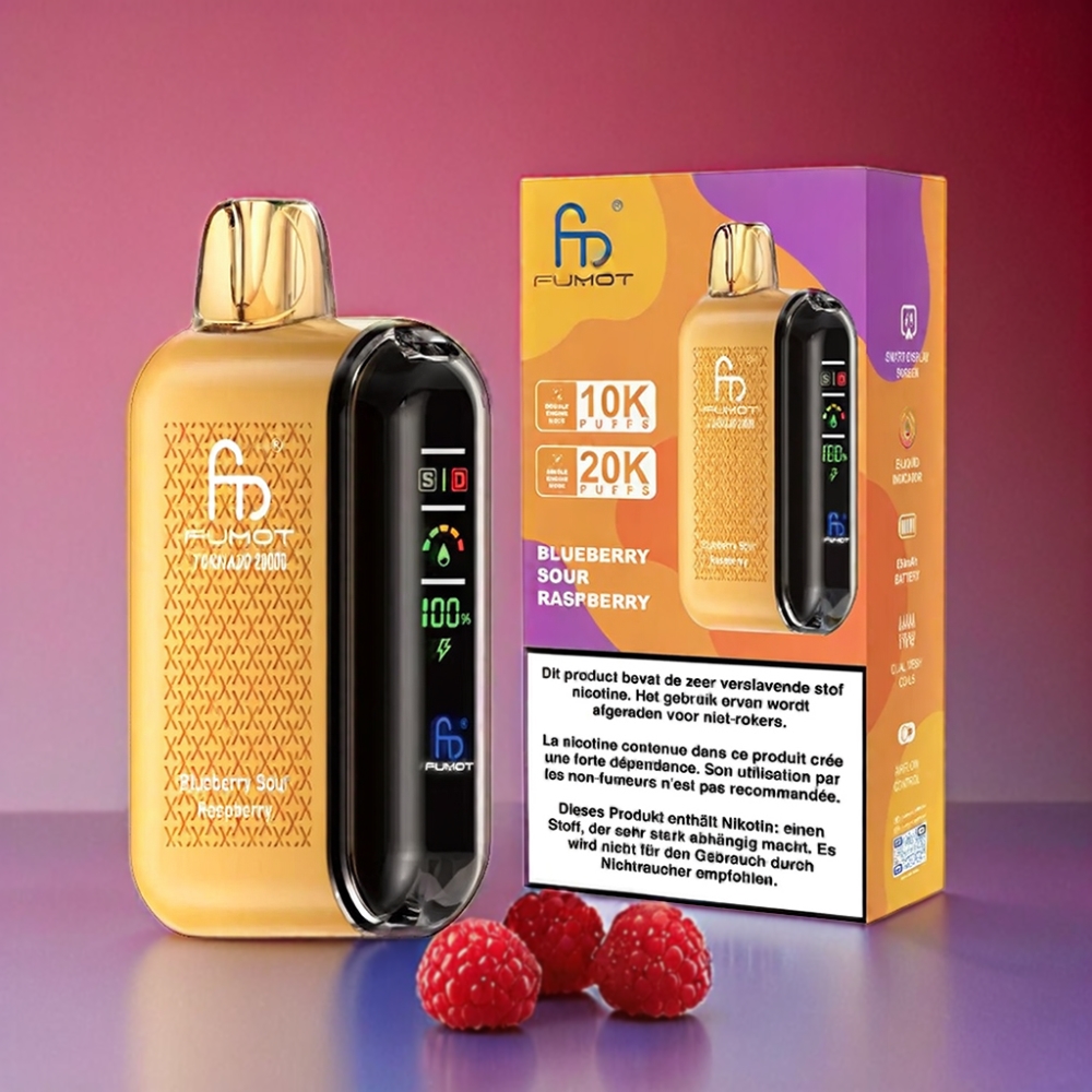 Fumot Tornado 20000 Puffs Vape Blueberry Sour Raspberry