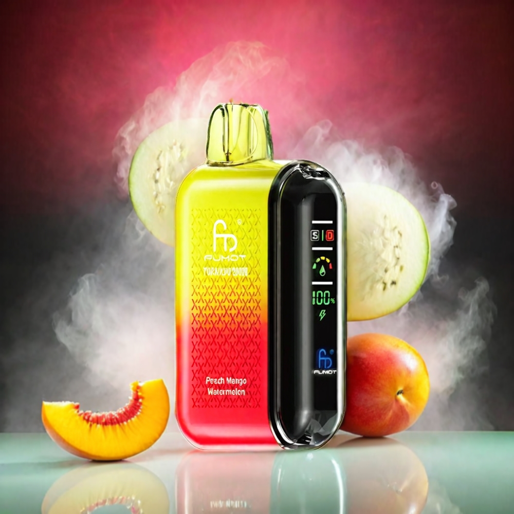 Fumot Tornado 20000 Puffs Vape - Peach Mango Watermelon