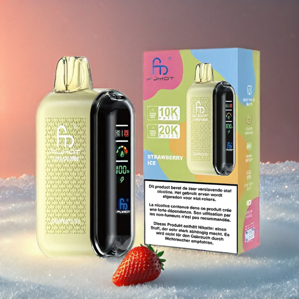 Fumot Tornado 20000 Puffs Vape - Strawberry Ice