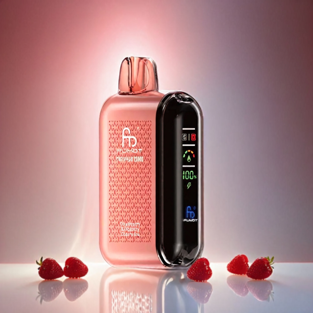 Fumot Tornado 20000 Puffs Vape - Strawberry Raspberry Cherry Ice