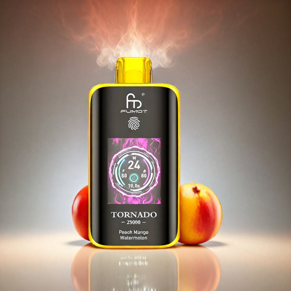 Fumot Tornado 25000 Puffs Vape - Peach Mango Watermelon
