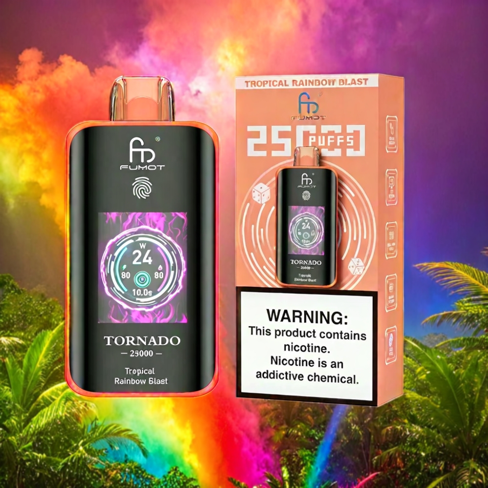 Fumot Tornado 25000 Puffs Vape - Tropical Rainbow Blast