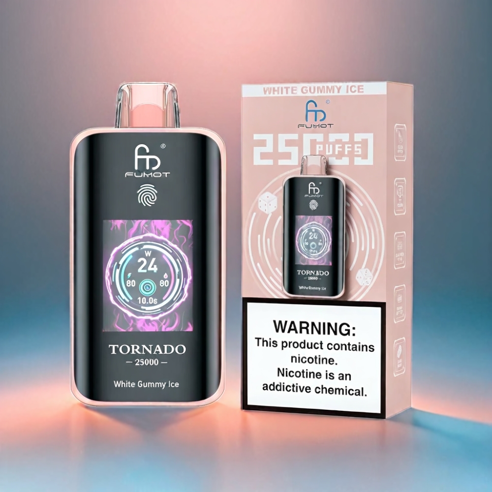 Fumot Tornado 25000 Puffs Vape - White Gummy Ice
