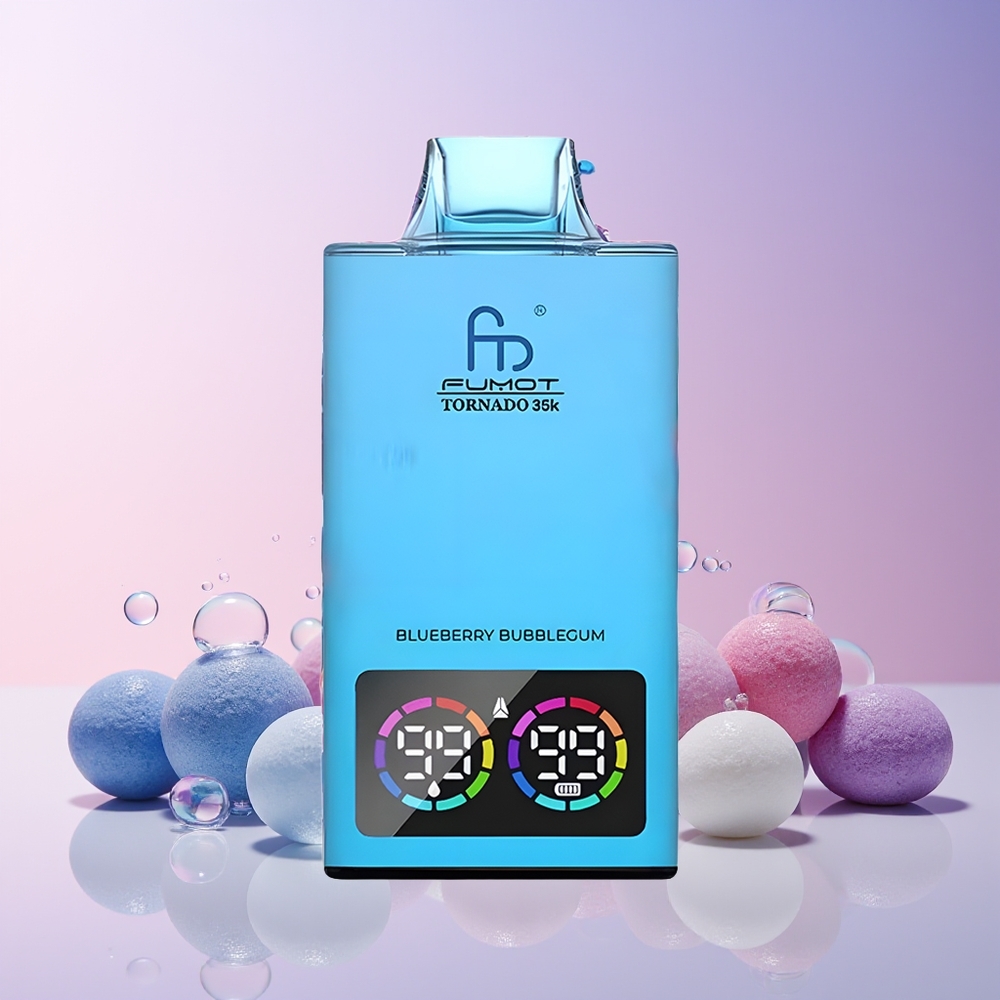 Fumot Tornado 35K Disposable Vape – Dual Mesh Coil, 15ml E-juice, 700mAh Fast Charging (USB-C) – Blueberry Bubblegum | Australia Wholesale