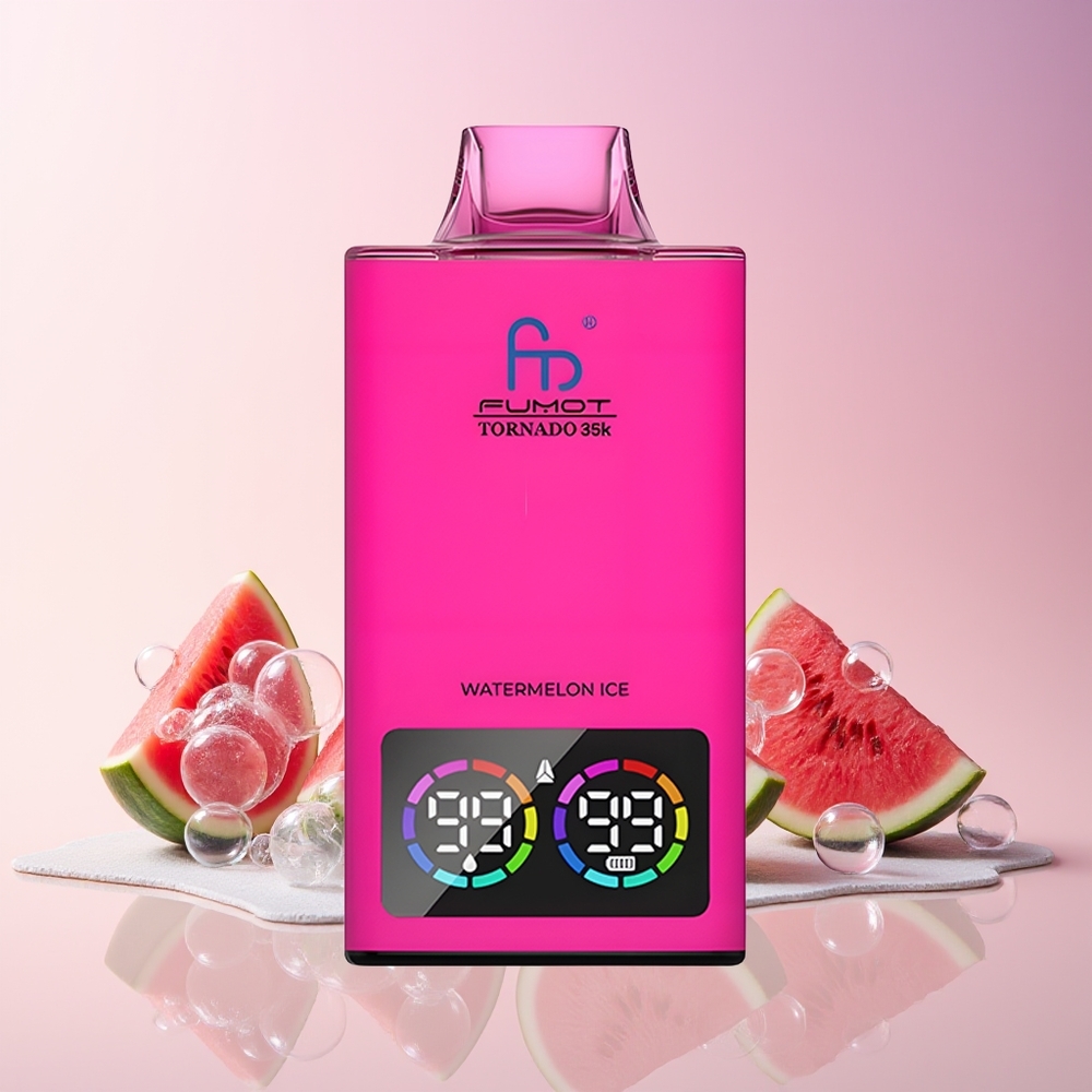 Fumot Tornado 35K Disposable Vape – Dual Mesh Coil, 15ml E-juice, USB-C Fast Charging (Australia Wholesale) – Watermelon Ice