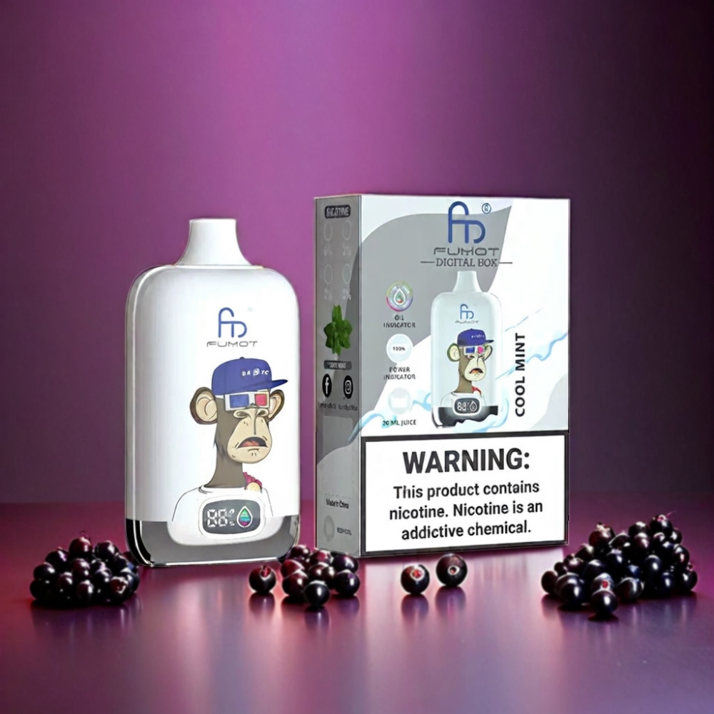 Fumot Tornado Digital Box 12000 Puffs Vape - Blackcurrant Fumot Tornado Digital Box - Australia Wholesale