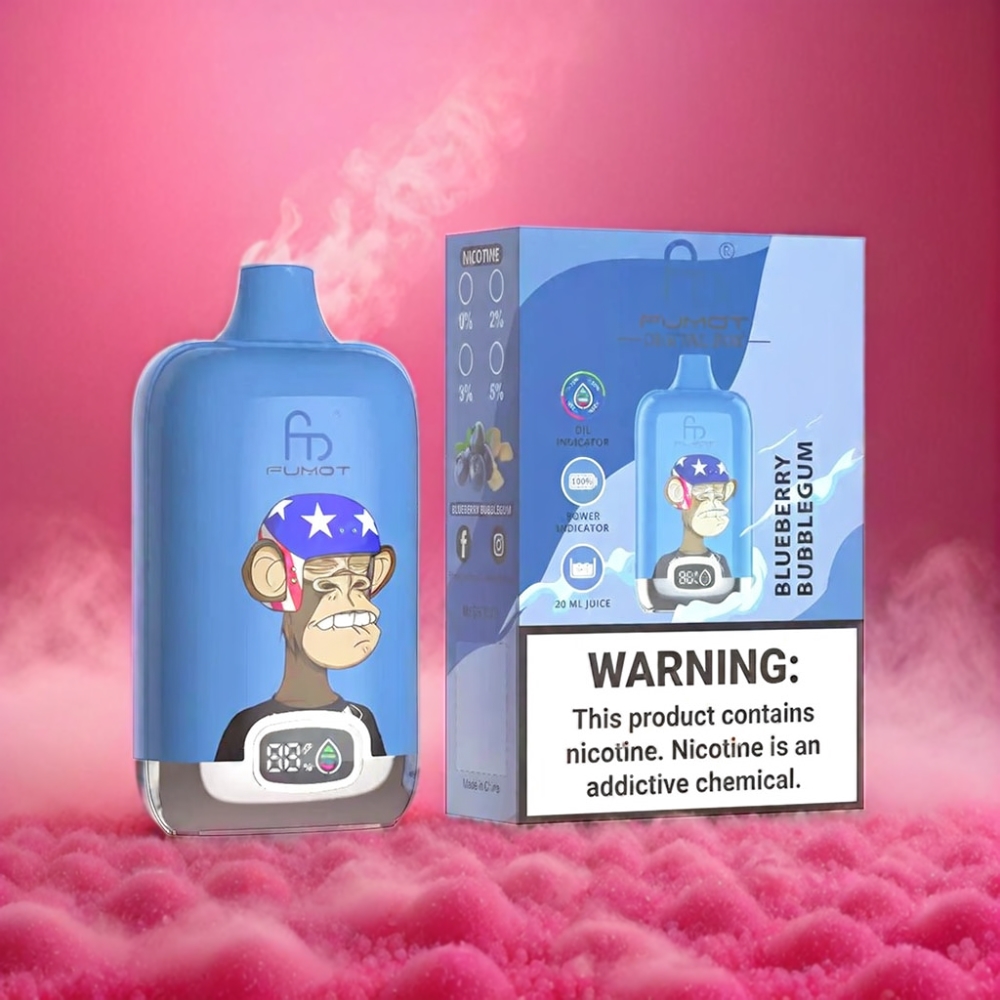 Fumot Tornado Digital Box 12000 Puffs Vape Blueberry Bubblegum Fumot Tornado Digital Box 12000 Puffs - Australia Wholesale