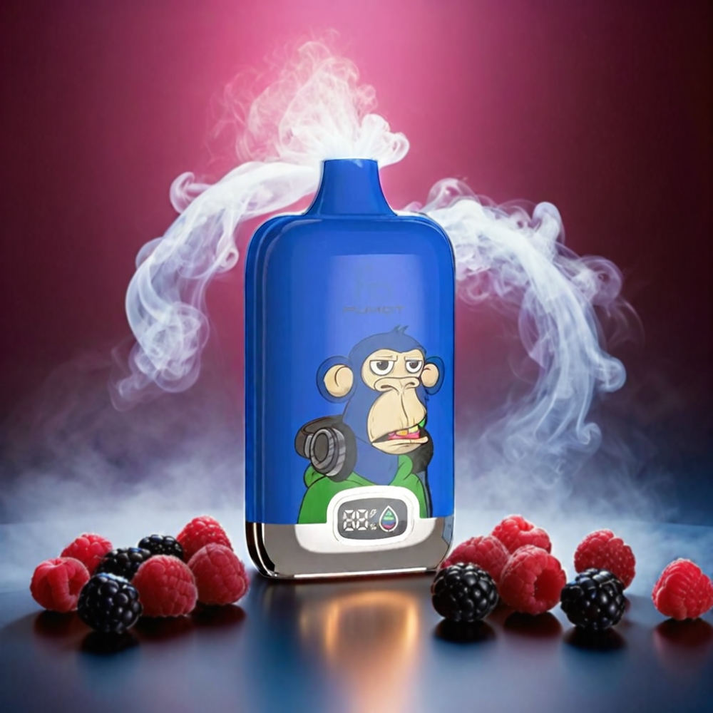 Fumot Tornado Digital Box 12000 Puffs Vape Blueberry Raspberry, Fumot Tornado Digital Box 12,000 Puffs of Flavorful Vapor - Australia Wholesale