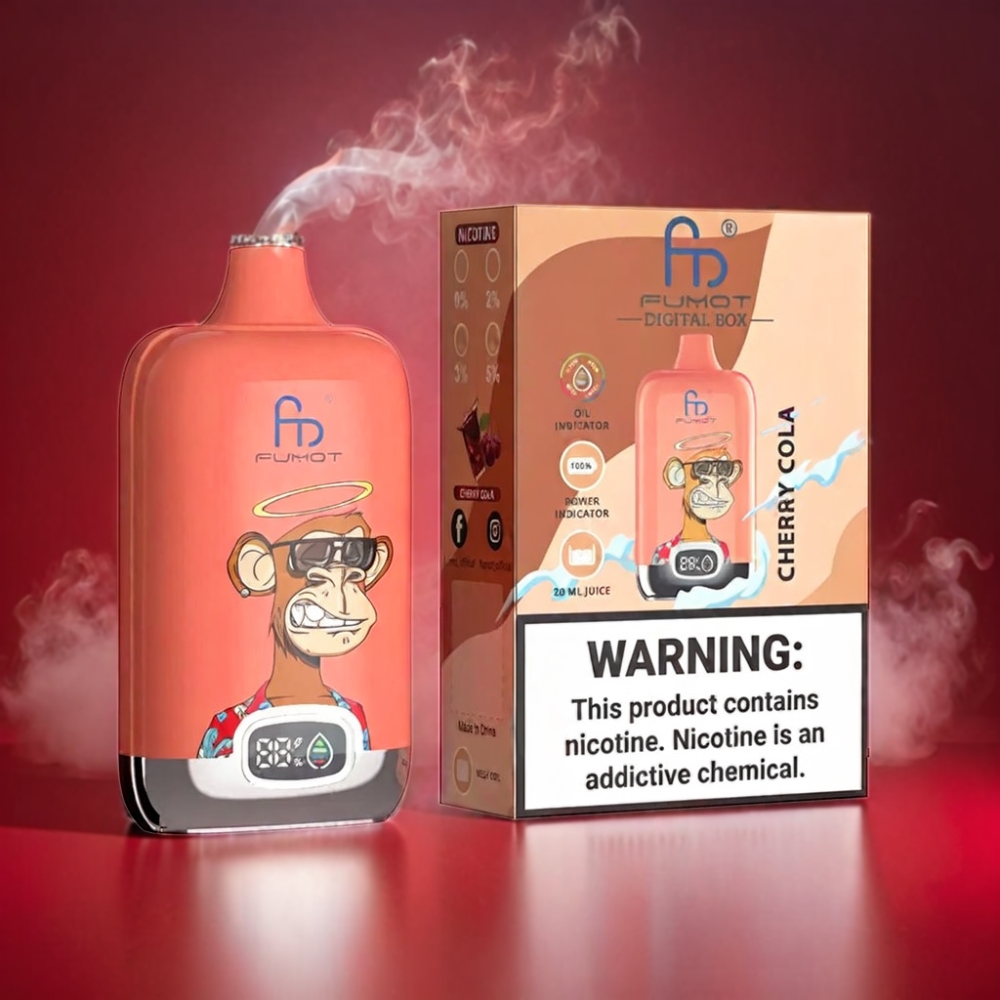 Fumot Tornado Digital Box 12000 Puffs Vape - Cherry Cola