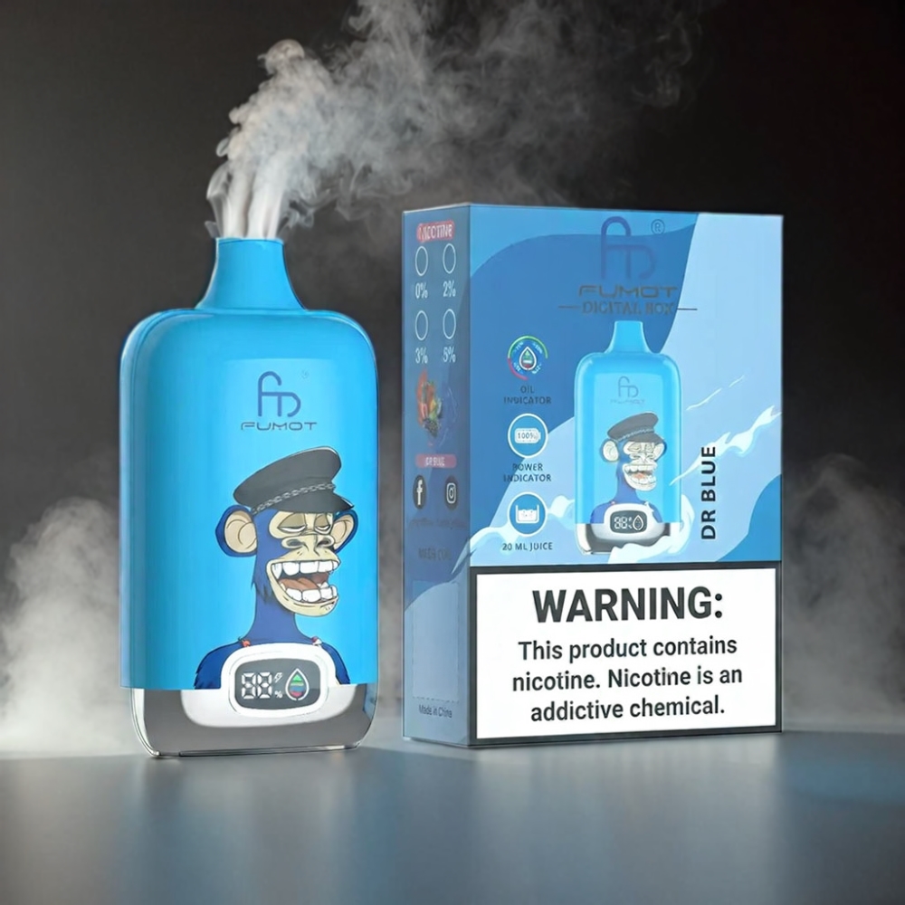 Fumot Tornado Digital Box 12000 Puffs Vape Dr. Blue Fumot Tornado Digital Box - Australia Wholesale