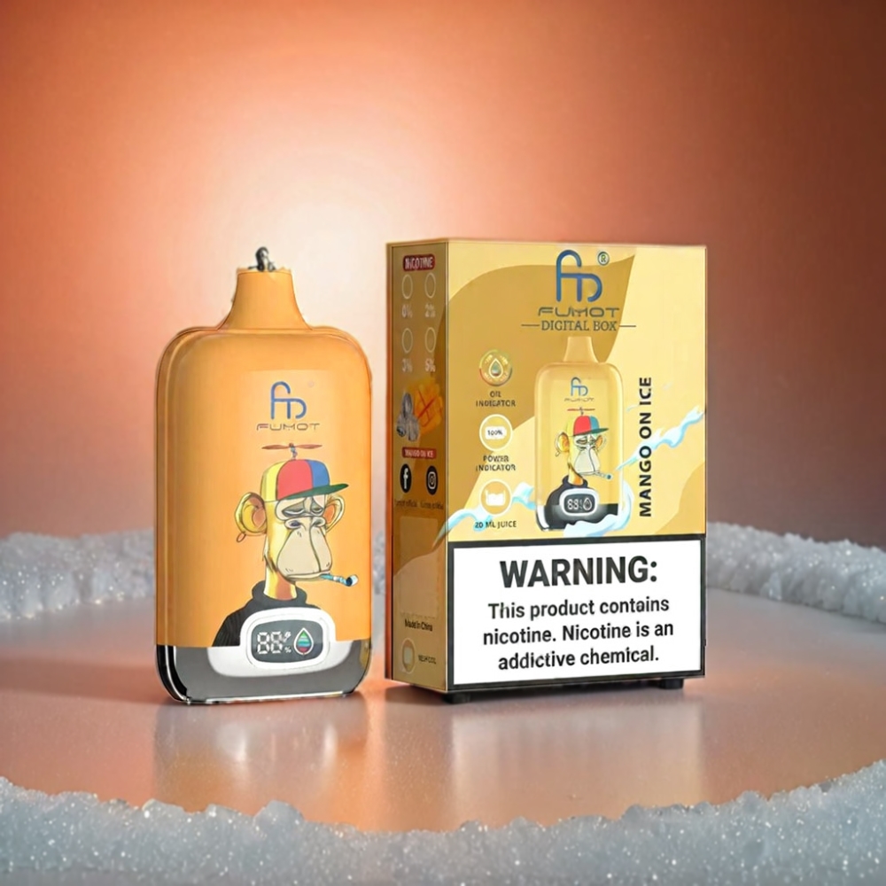 Fumot Tornado Digital Box 12000 Puffs Vape Mango On Ice Fumot Tornado Digital Box 12000 Puffs - Australia Wholesale