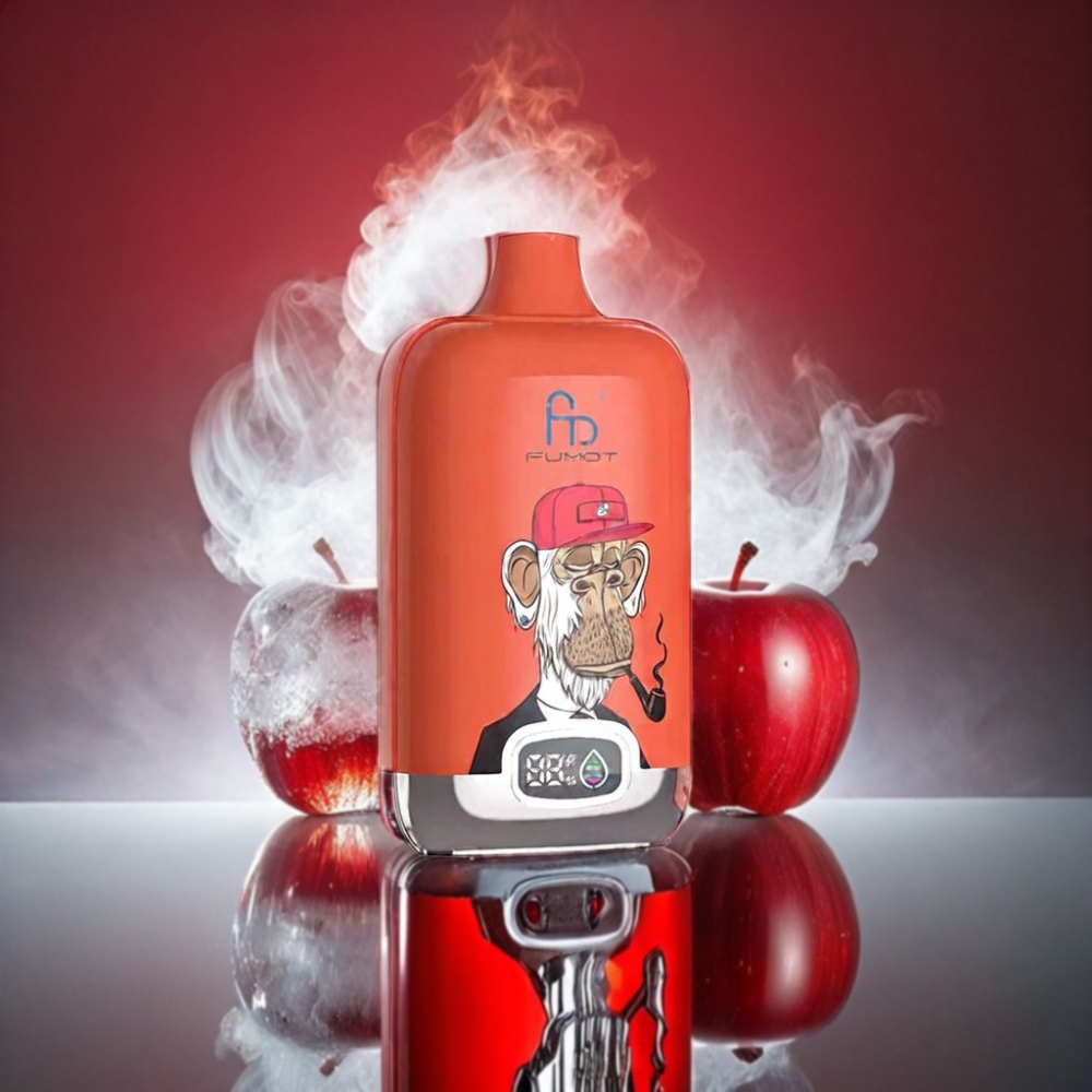 Fumot Tornado Digital Box 12000 Puffs Vape Red Apple Ice