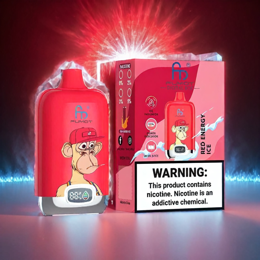 Fumot Tornado Digital Box 12000 Puffs Vape Red Energy Ice
Fumot Tornado Digital Box - 12000 Puffs - Australia Wholesale