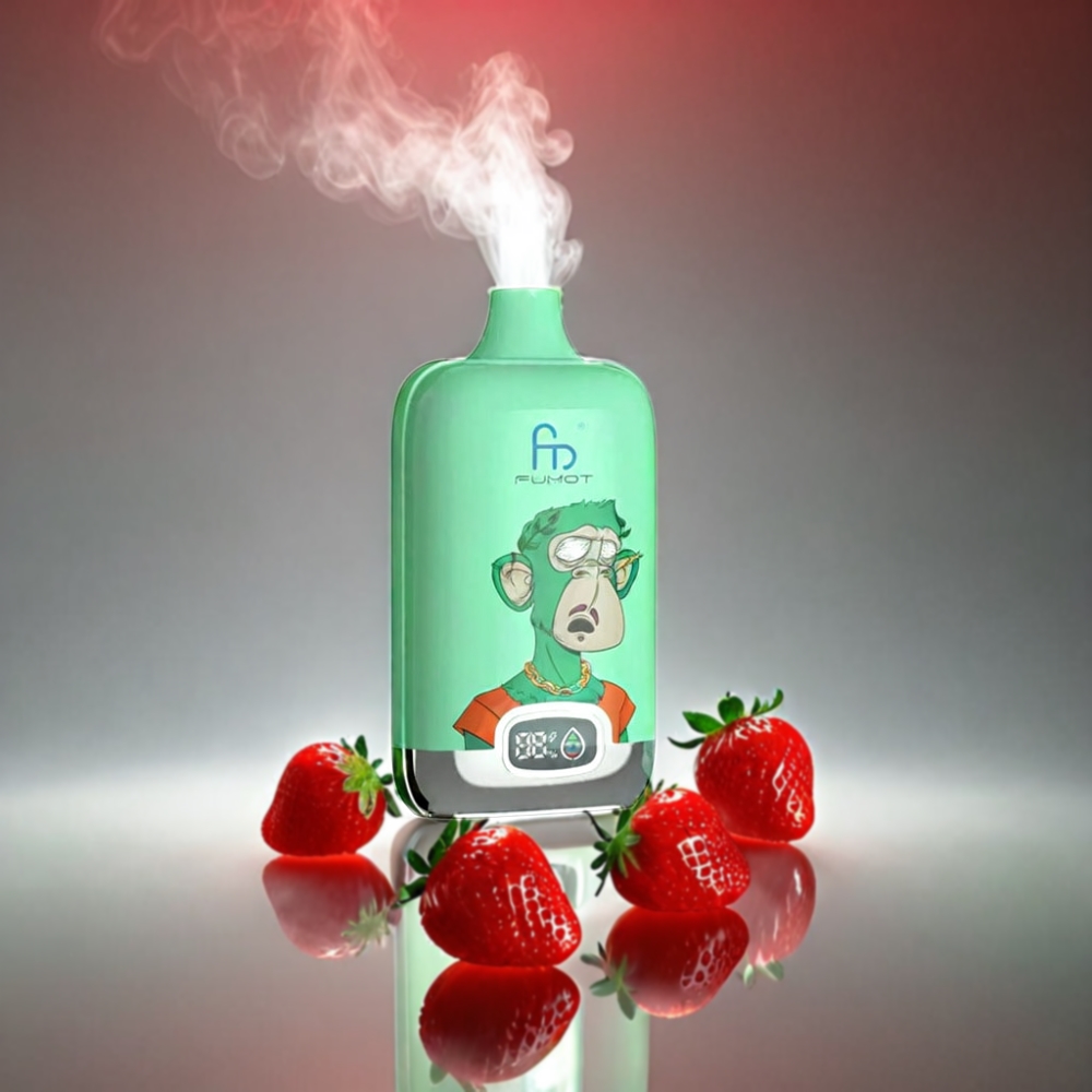 Fumot Tornado Digital Box 12000 Puffs Vape - Strawberry